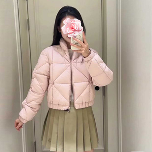 90白鹅绒 不退不换 25新款 特惠529 菱格绗缝短羽绒服 原1099