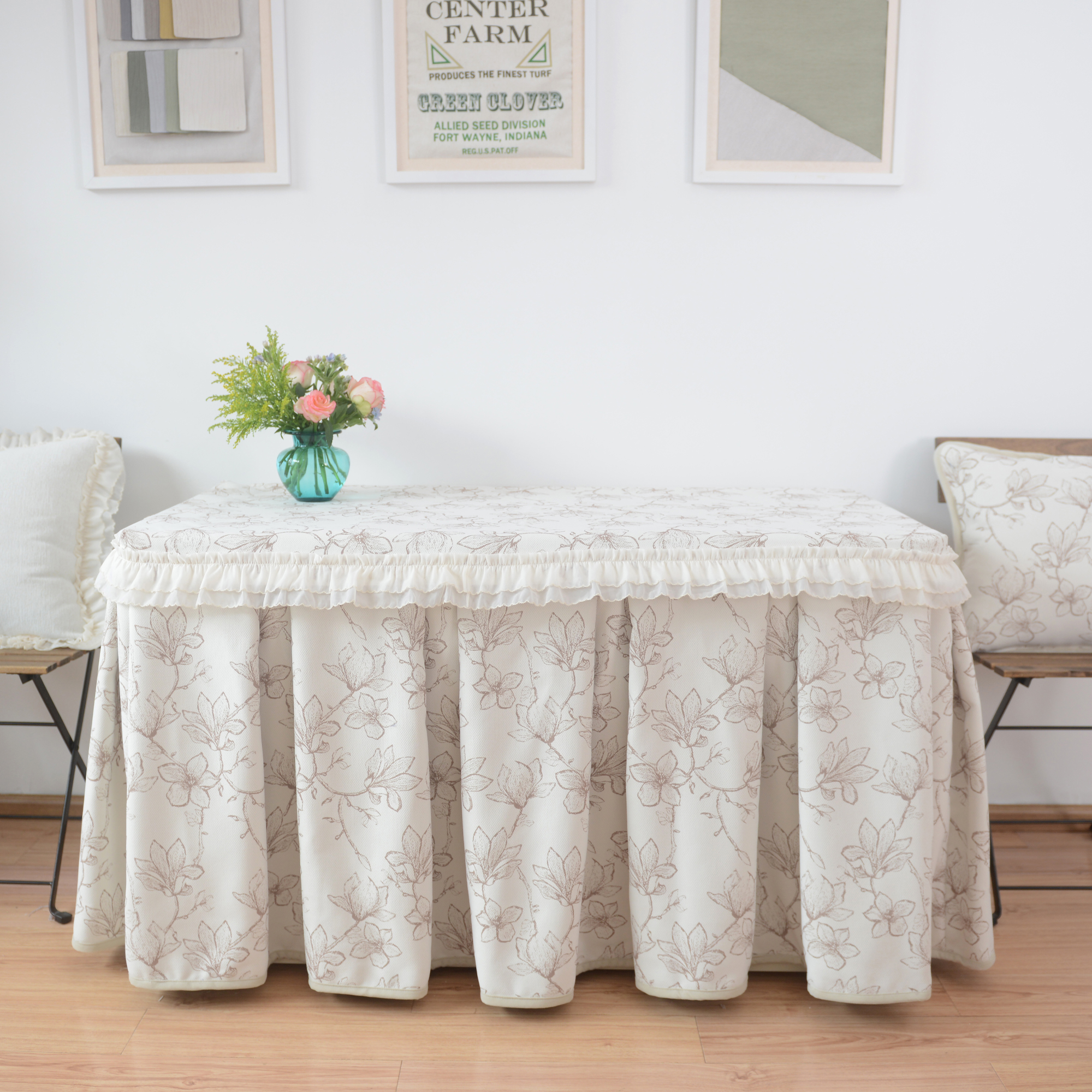 LUTO法式奶油风加绒烤火罩定制