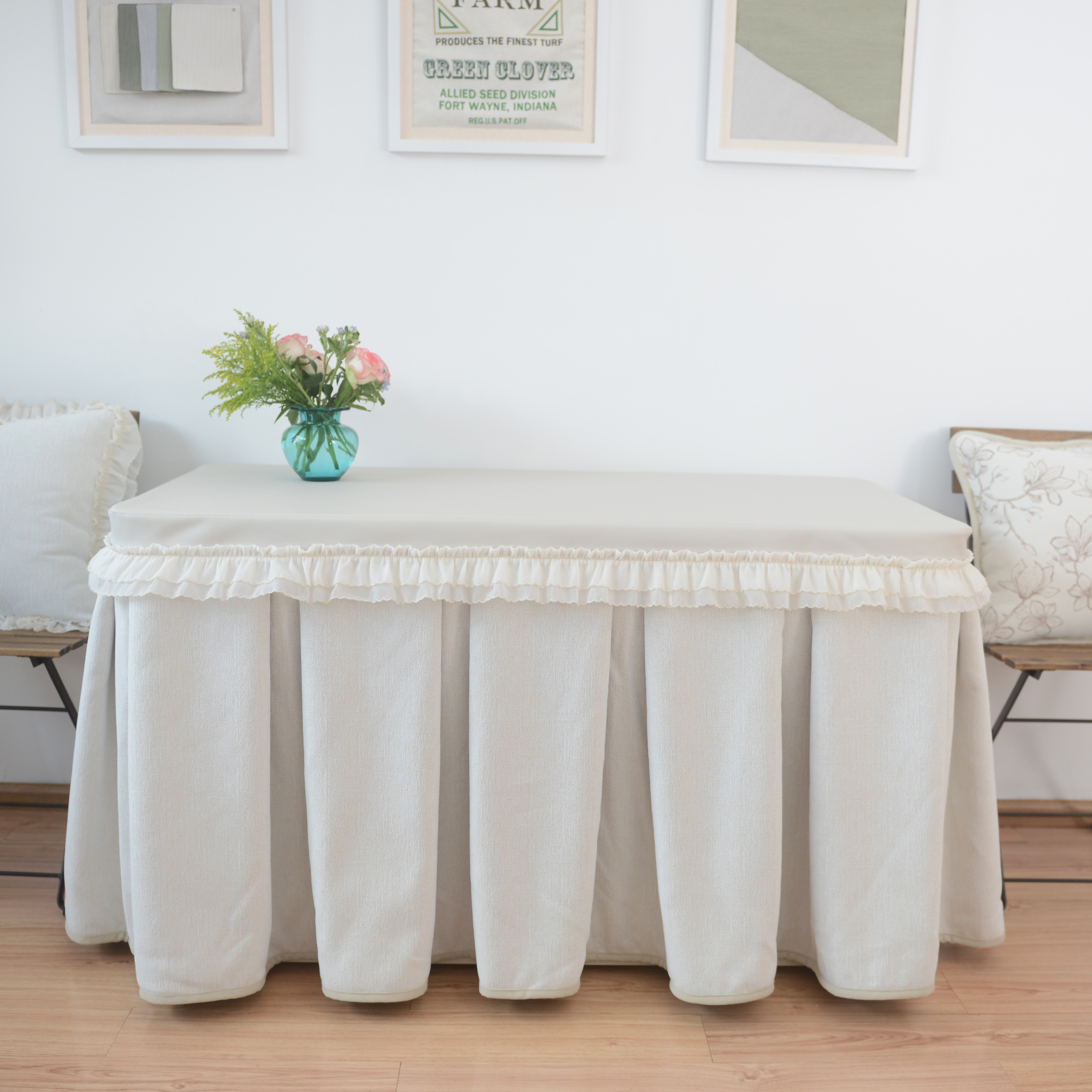 LUTO冬季新款奶油风烤火罩定制款