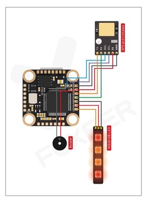 FOXEER F722 V4 Mini飞控遥控调参 5V/2A MPU42688 6000FPV穿越机