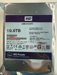 西部数据WD100PURX WD101PURA 西数紫盘10TB监控机械硬盘录像机