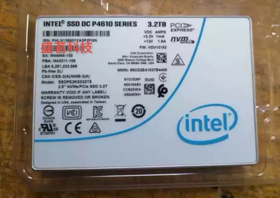 Intel/英特尔 P4610 SSDPE2KE032T8 3DWPD 3.2T NVME SSD 2.5硬盘