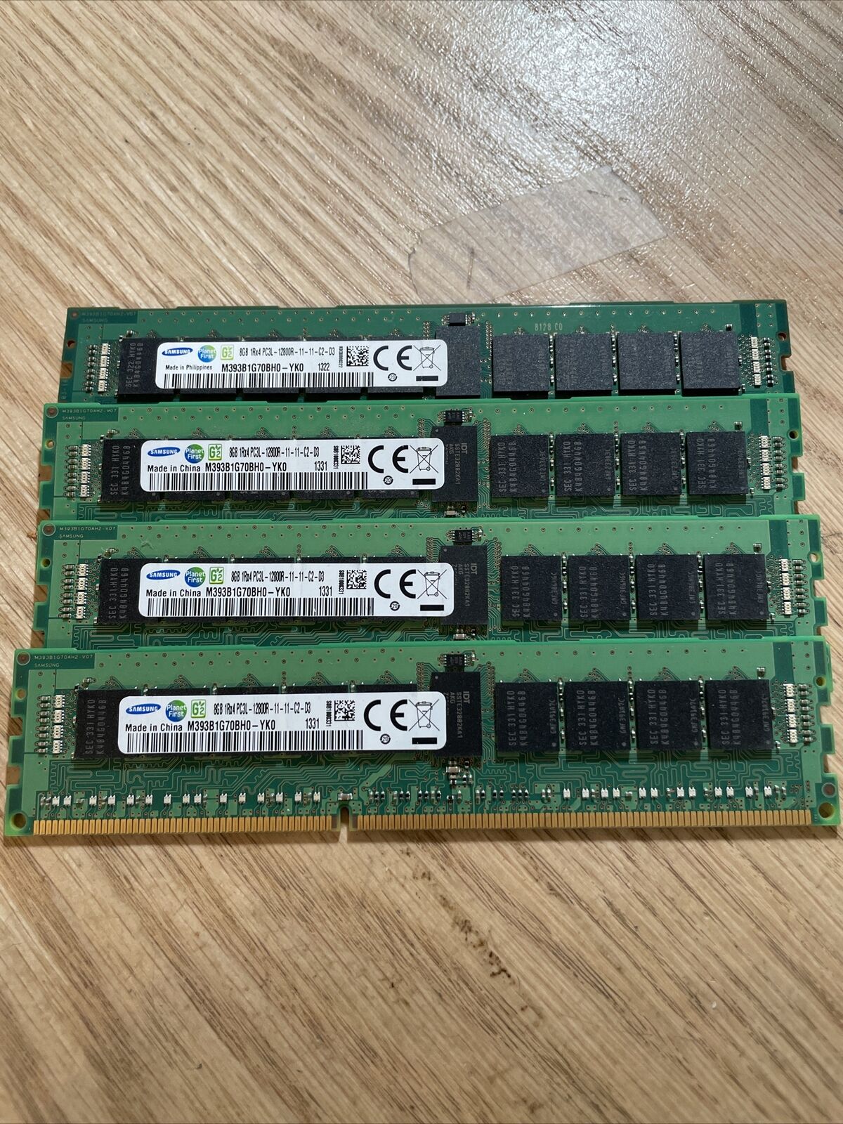 三星 8G 1RX4 PC3L 12800R DDR3L 1600 M393B1G70BH0-YK0 内存条