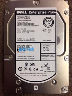 002R3X 02R3X SAS PS6100 EQ硬盘 3.5 ST3600057SS 15K DELL 600G