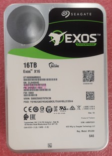 7.2K 16T SAS 3.5寸 联想ST16000NM002G Seagate 企业级硬盘 希捷