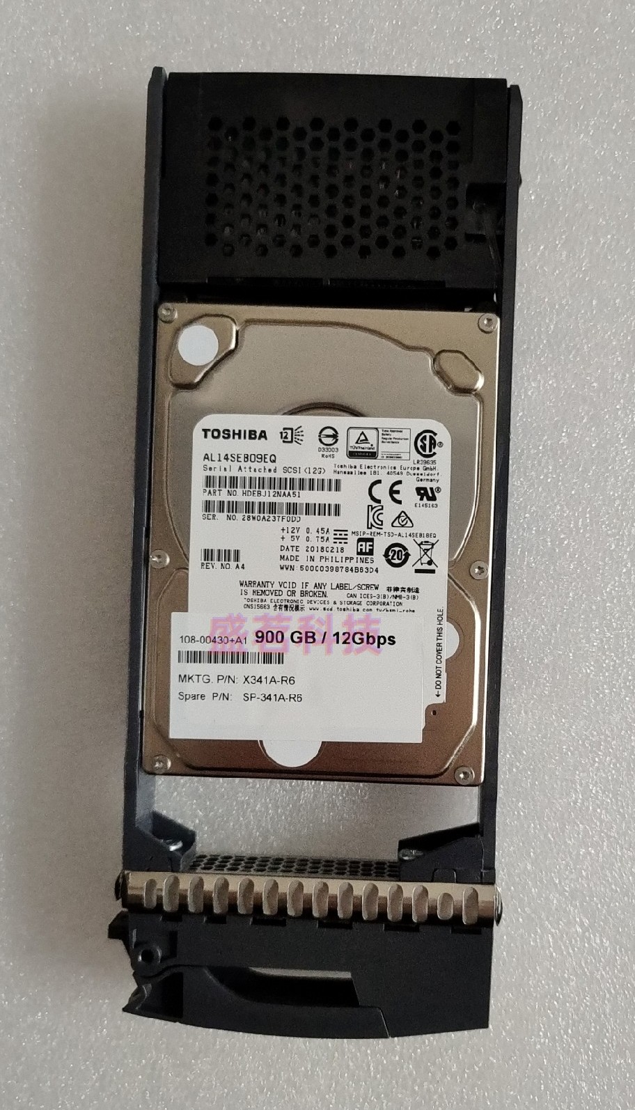12g硬盘NetappX341A-R6