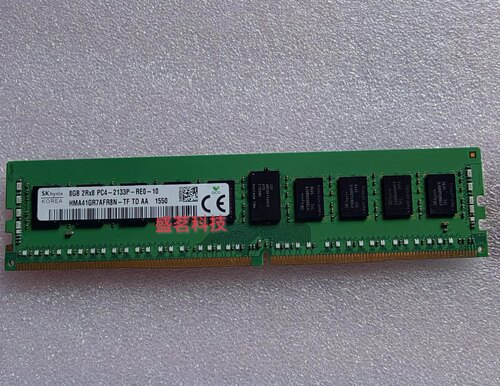海力士 8G 2RX8 PC4-2133P 纯ECC服务器内存HMA41GU7AFR8N-TF现代