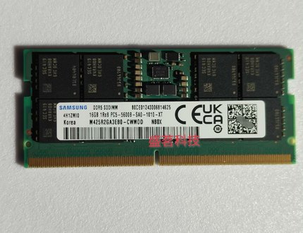 三星 M425R2GA3EB0-CWM0D 16G 1RX8 PC5-5600B DDR5 笔记本内存条