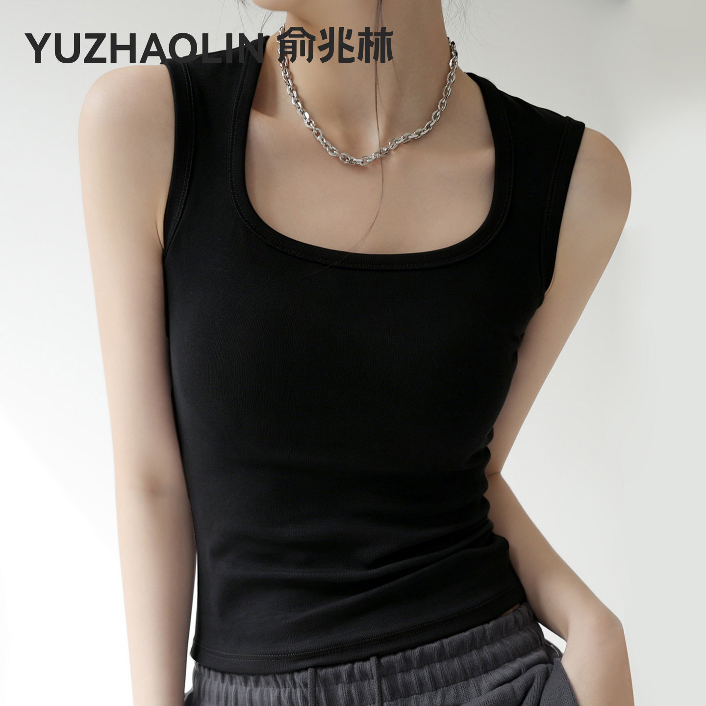 宽肩带吊带背心女内搭2026新款百搭修身打底无袖遮副乳可外穿上衣