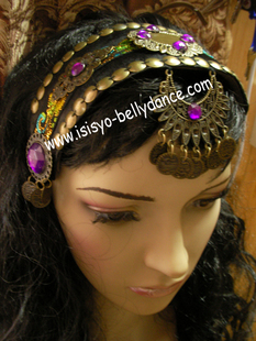 伊希斯头饰头箍肚皮舞演出服套装新款部落发带 BF021 本店实拍