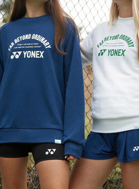 75周年日本YONEX尤尼克斯网/羽毛球服男女长袖圆领卫衣外套30072A