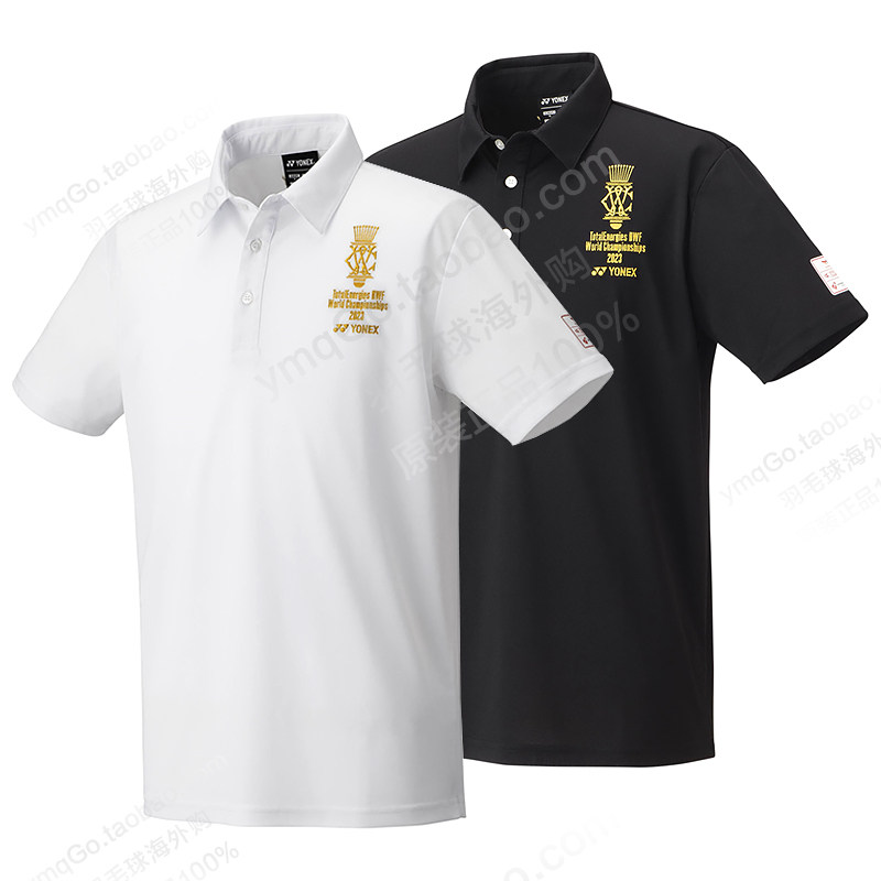 世锦赛新款YONEX尤尼克斯羽毛球服男女T恤文化衫POLO速干YOB23191