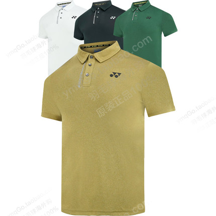 YONEX尤尼克斯yy羽毛球服男女团队运动上衣网球高尔夫T恤POLO翻领