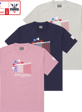 新款世锦赛文化衫YONEX尤尼克斯yy羽毛球服男女T恤速干YOB25120