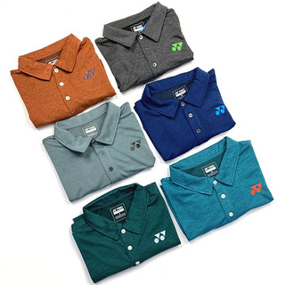 新品YONEX尤尼克斯yy羽毛球服男比赛款上衣网球服T恤POLO翻领速干