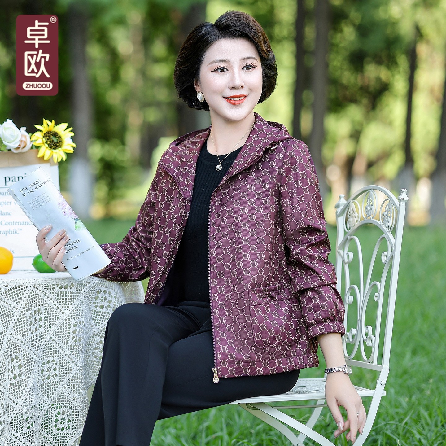 中老年妈妈2026年春秋新款外套图片