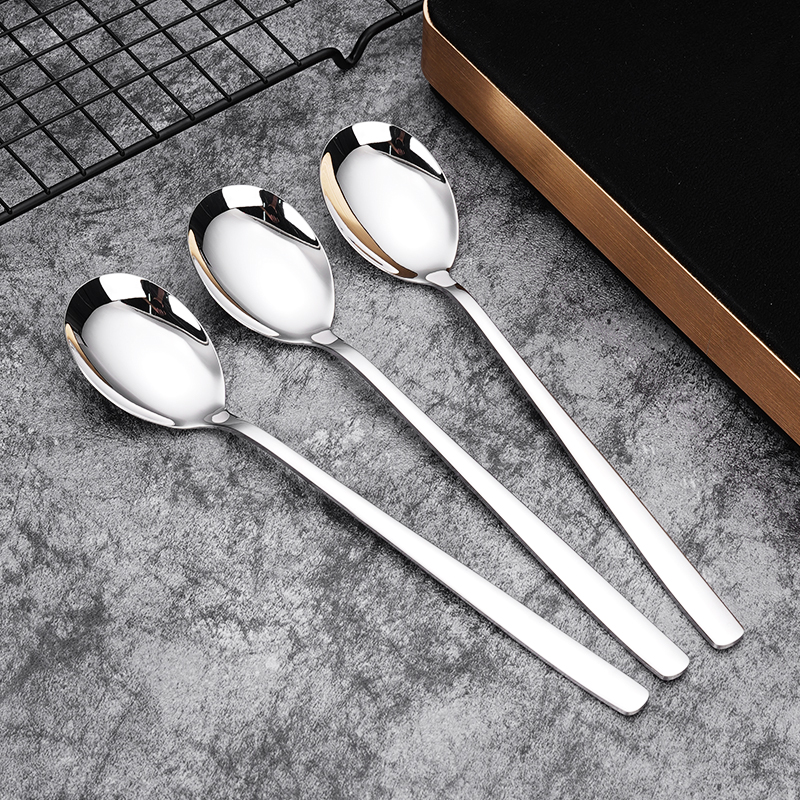 庆展316L不锈钢勺家用长柄饭勺