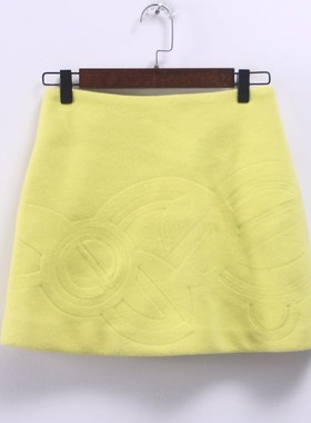 孤品系列 秋冬新款女装品牌库存折扣通勤风修身A字半裙D166-8