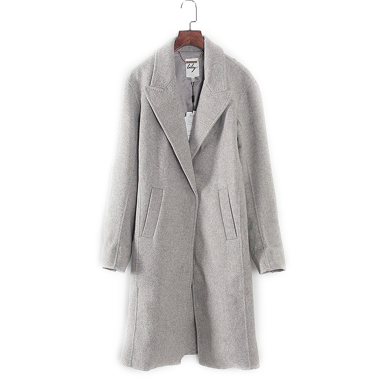 莉系列中长款百搭毛呢大衣