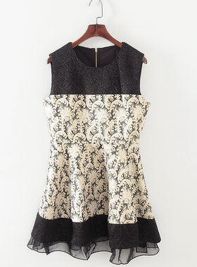 品牌系列 春夏新款专柜女装库存折扣森系小个子修身连衣裙F1375C