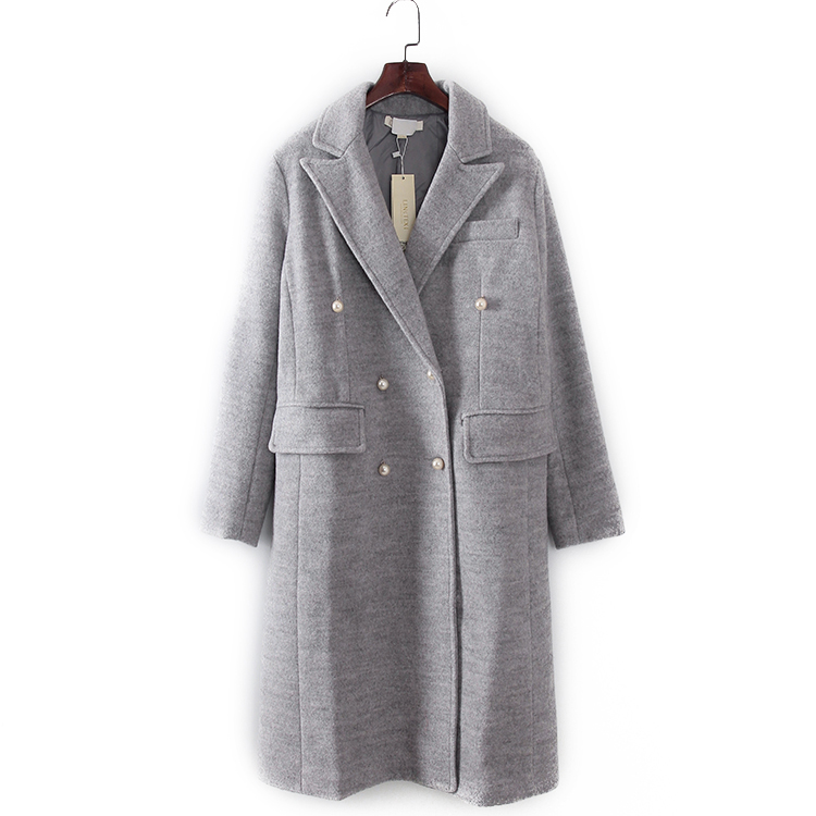 灵系列中长款毛呢大衣