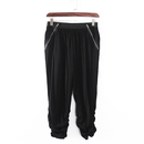 黑色松紧腰七分裤 贝系列 品牌库存折扣女装 新款 F363C 夏季