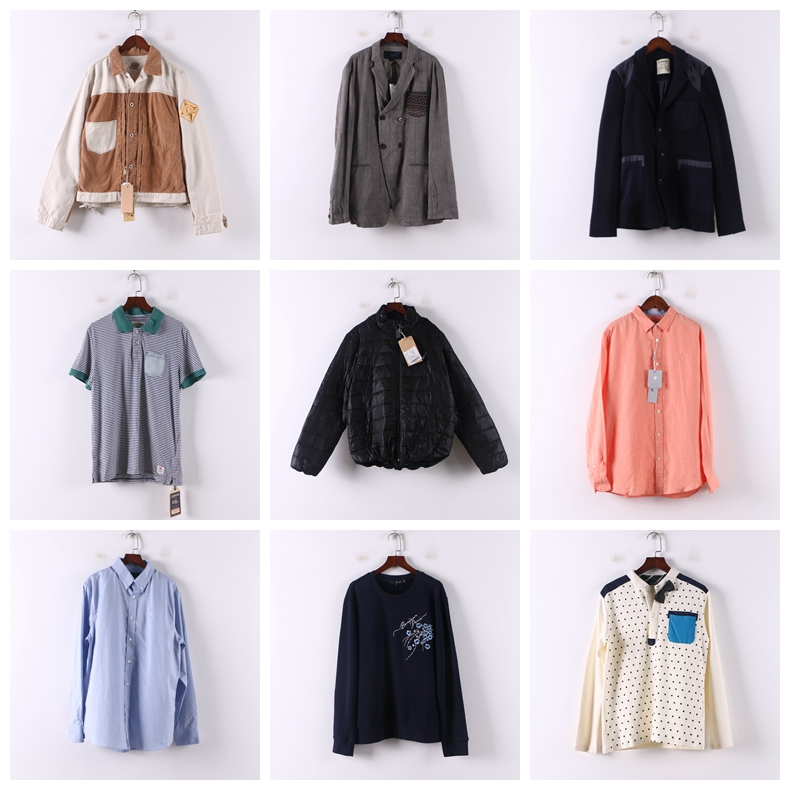 单件系列 新款春夏秋专柜库存折扣多款式休闲百搭男式上装D821