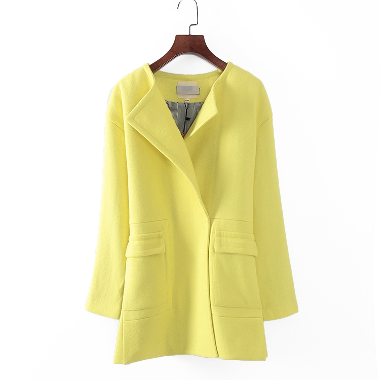 贝系列中长款休闲简约大衣