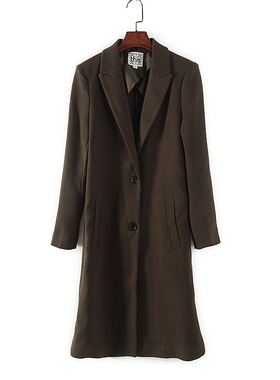 纳系列 春秋款高端女装库存折扣可休闲可商务中长款气质外套Y3331