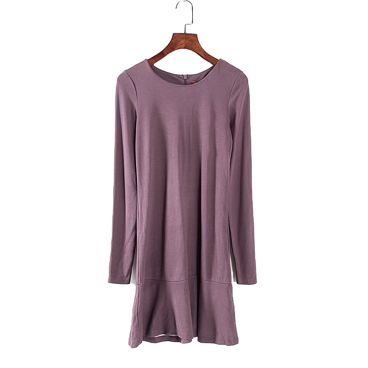 ESP系列 新款2020春秋女装库存专柜折扣 韩版长袖连衣裙女V1519B