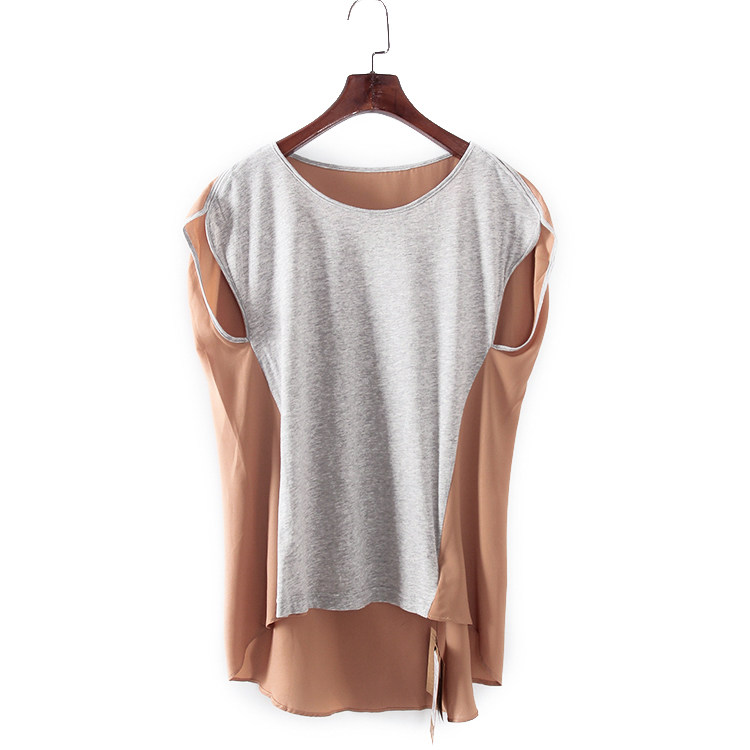 贝系列 夏季新款品牌库存折扣女装休闲宽松百搭T恤衫F431A