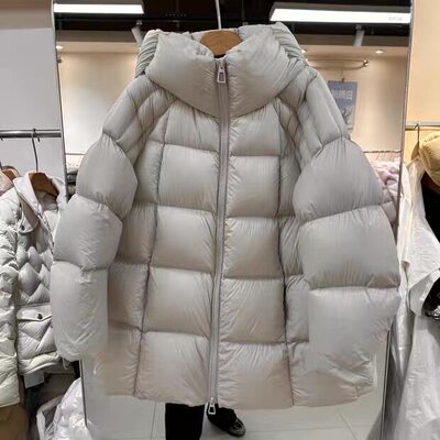 90鹅绒服女2026冬新款小个子加厚高端云朵泡芙保暖中长款外套9671