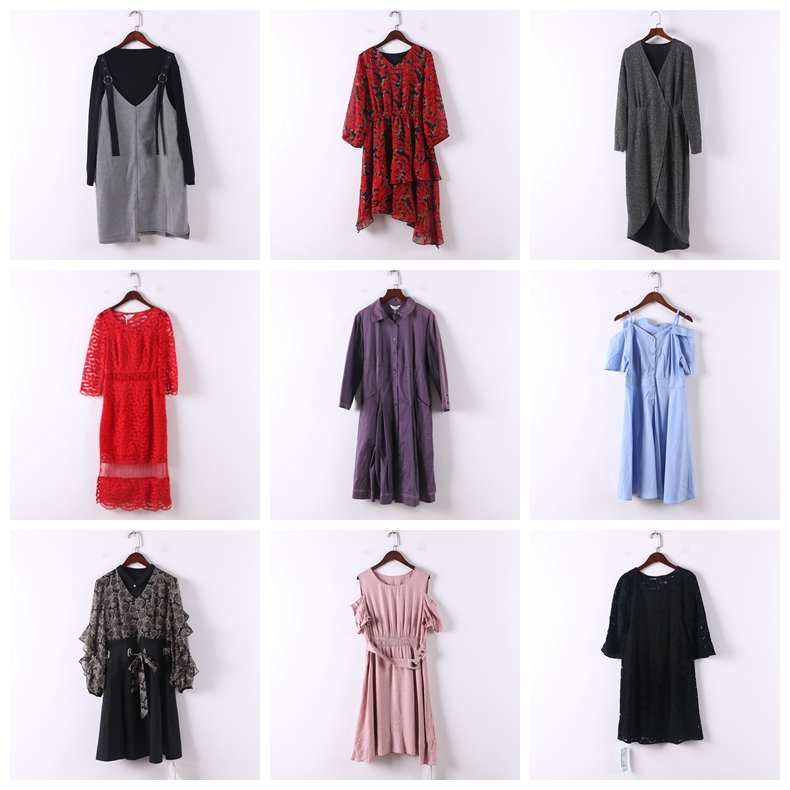 单件系列 新款春秋女装库存折扣多款式时尚气质通勤连衣裙D611