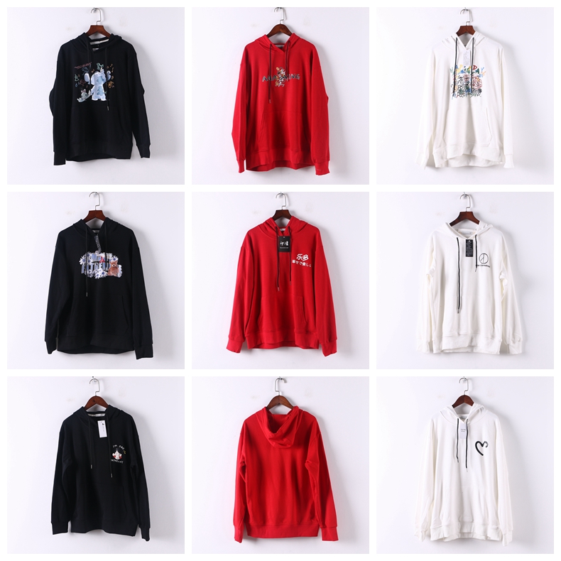 单件系列薄款学院风连帽卫衣