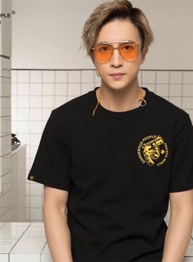 刘昊然薛之谦同款墨镜橘色度假