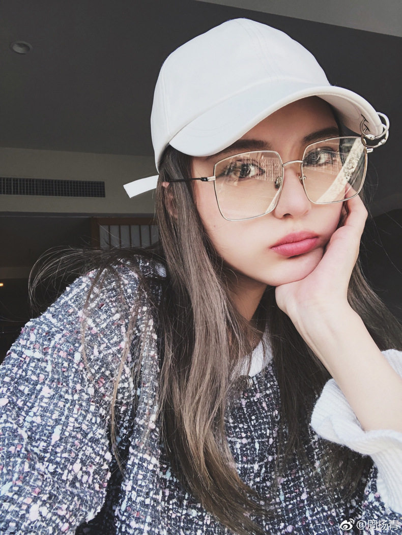 周扬青同款眼镜框男女文艺复古方形大框眼镜架网红街拍原宿平光镜