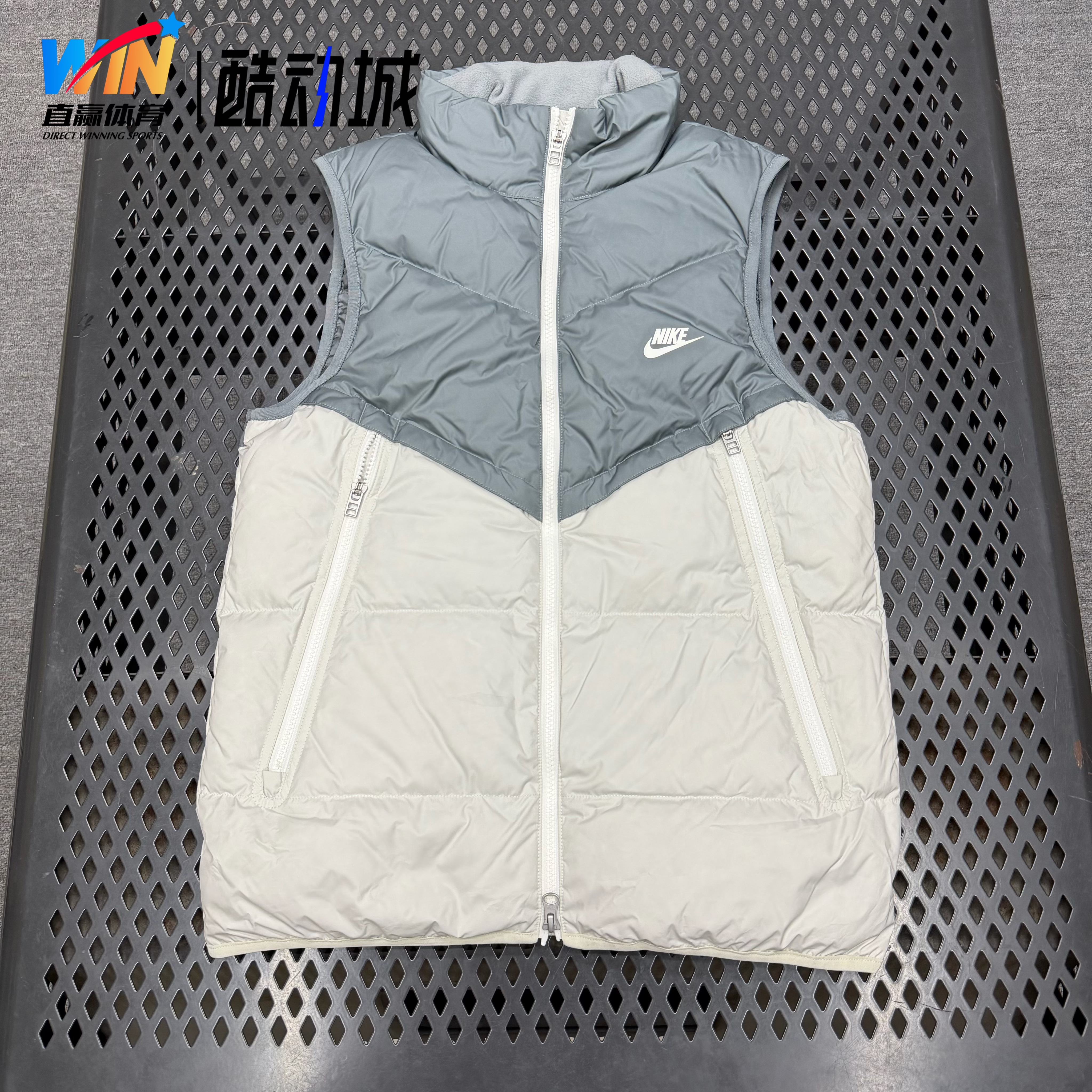 耐克/Nike 男女秋冬运动休闲百搭立领保暖羽绒背心马甲DV1136-084