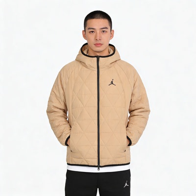 Nike/耐克Jordan男子冬款运动休闲防风连帽夹克棉服FD2638-244