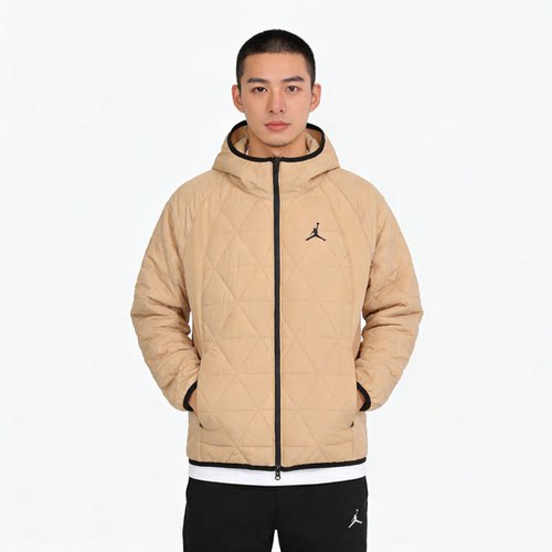 Nike/耐克Jordan男子冬款运动休闲防风连帽夹克棉服FD2638-244