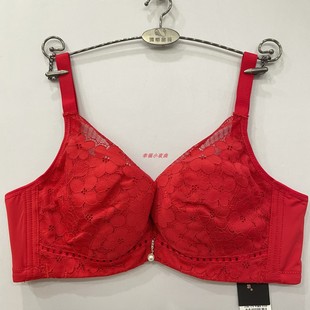 诱惑密码 结婚内衣薄BC云絮棉透气软圈调整型文胸 2184红色本命年