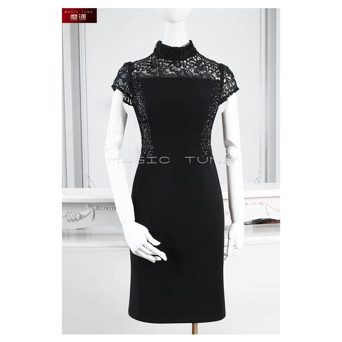 时尚连衣裙通勤复古改良旗袍