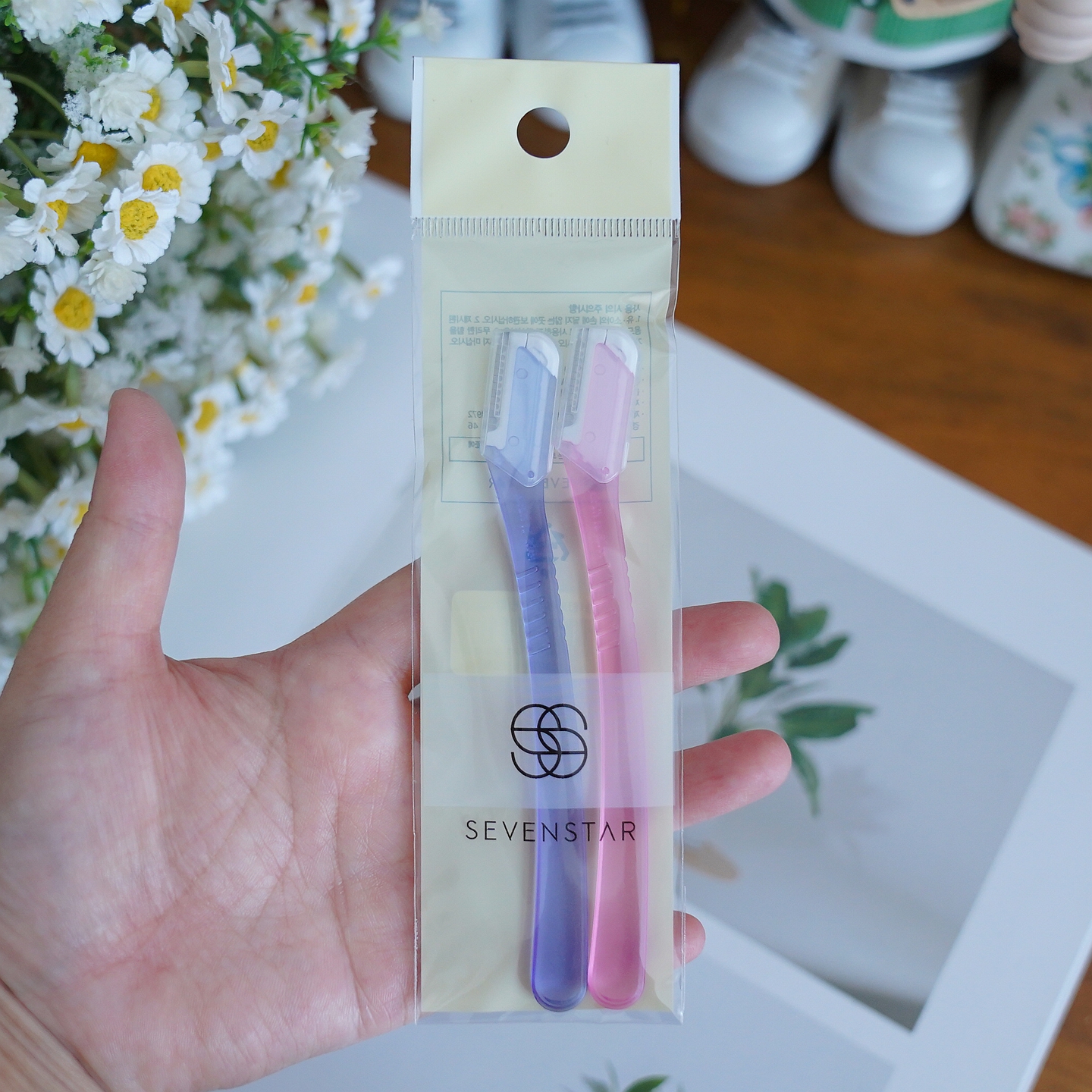 韩国进口修眉刀刮眉刀剃眉刀新手适用安全专业女用2支套装