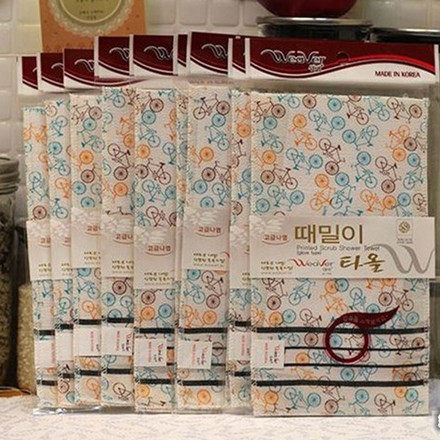 韩国进口weaver搓澡巾手套洗澡巾 搓澡巾洗澡神器细纹不伤皮肤