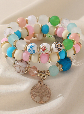 多层珠珠手链波西米亚女