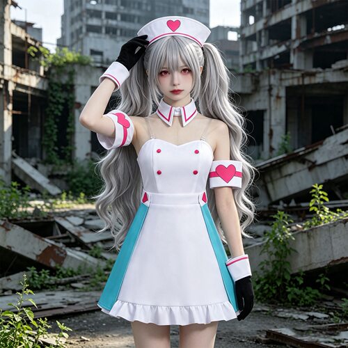 爱属性初音护士裙COS服性感纯欲二次元cosplay服裙子套装