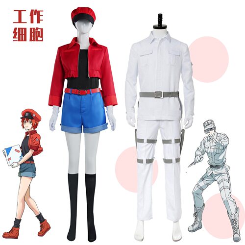动漫工作细胞BLACK COS服红细胞cos 红血球cos服日常COSPLAY服装
