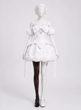 异形舞台ZOMST血鬼舞台Sua秀雅同款cos服白色连衣裙二次元cosplay