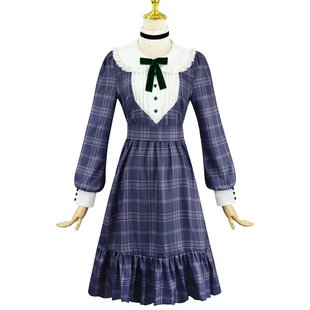 新款若叶睦cos服格子裙常服 Ave Mujica cosplay二次元动漫同款