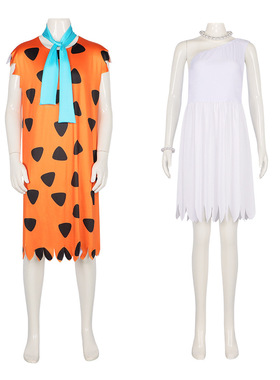 摩登原始人cos服Flinstones费雷德角色扮演野人服装cosplay万圣节