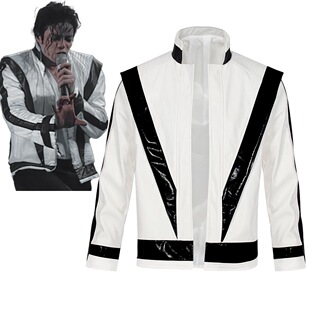 MJ舞台表演服迈克杰克逊cos服Michael Jackson万圣节Thriller外套